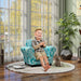 2-Piece Kids Sofa Set with Dinosaur Print in Blue - Little and Giant Explorers AIYAPLAY