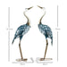 2-Piece Steel Crane Garden Ornaments - Little and Giant Explorers Outsunny