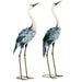 2-Piece Steel Crane Garden Ornaments - Little and Giant Explorers Outsunny