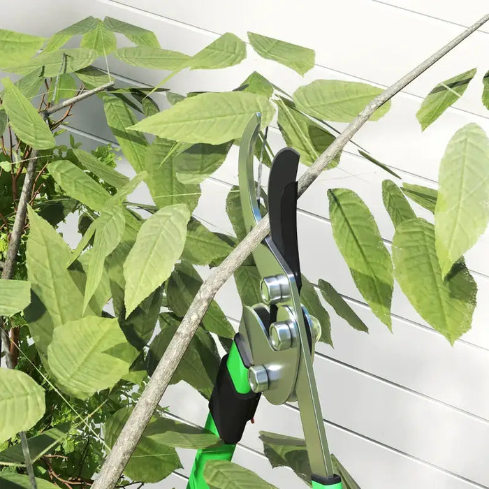 2-Piece Telescopic Garden Cutting Set | Extendable Hedge Shears and Bypass Loppers OUTSUNNY - Little and Giant Explorers Outsunny