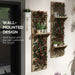 2-Piece Wooden Plant Stand | Wall-Mounted Trellis Design with Climbing Support - Little and Giant Explorers Outsunny