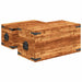 2-Piece Wooden Storage Chest Set – Handmade Trunks | Solid Mango Wood - Rustic Finish VIDAXL - Little and Giant Explorers vidaXL