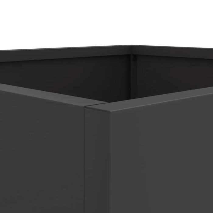 2 Planters in Black (32 x 30 x 29cm) - Little and Giant Explorers vidaXL