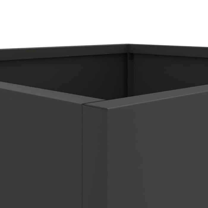 2 Planters in Black (32 x 30 x 29cm) - Little and Giant Explorers vidaXL