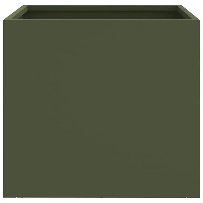 2 Planters in Olive Green (32 x 30 x 29cm) - Little and Giant Explorers vidaXL