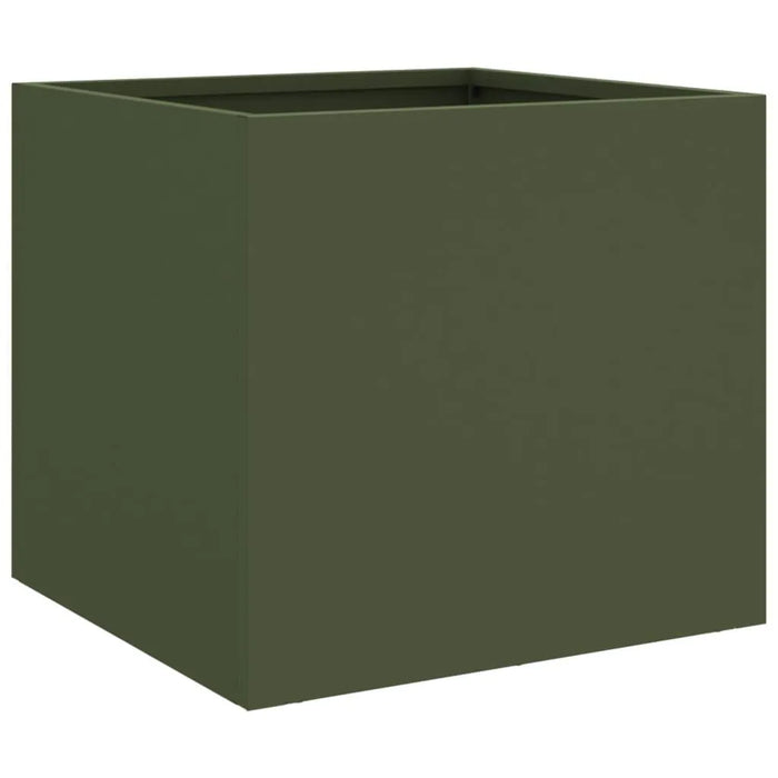 2 Planters in Olive Green (32 x 30 x 29cm) - Little and Giant Explorers vidaXL