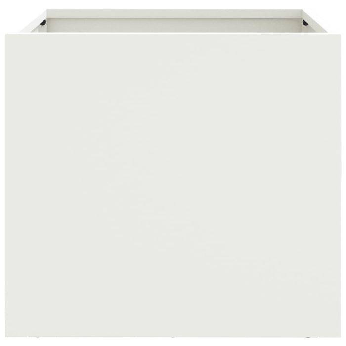 2 Planters in White (32 x 30 x 29cm) - Little and Giant Explorers vidaXL