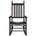 2 Rocking Chairs with Curved Seats in Brown and Solid Wood Poplar - Little and Giant Explorers vidaXL