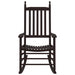 2 Rocking Chairs with Curved Seats in Brown and Solid Wood Poplar - Little and Giant Explorers vidaXL