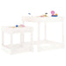 2 Sand Tables in White and Solid Wood Pine - Little and Giant Explorers vidaXL