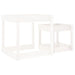 2 Sand Tables in White and Solid Wood Pine - Little and Giant Explorers vidaXL