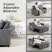2-Seater Corduroy Sofa Bed – Charcoal Grey | Pull-Out Sleeper Loveseat HOMCOM - Little and Giant Explorers