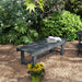 2 Seater Garden Wooden Bench in Grey - Little and Giant Explorers Outsunny