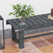 2 Seater Garden Wooden Bench in Grey - Little and Giant Explorers Outsunny