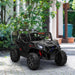 2 Seater Kids Electric UTV with Suspension System in Black 24V - Little and Giant Explorers AIYAPLAY