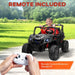 2 Seater Kids Electric UTV with Suspension System in Black 24V - Little and Giant Explorers AIYAPLAY