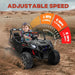 2 Seater Kids Electric UTV with Suspension System in Black 24V - Little and Giant Explorers AIYAPLAY