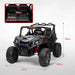 2 Seater Kids Electric UTV with Suspension System in Black 24V - Little and Giant Explorers AIYAPLAY