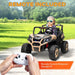 2 Seater Kids Electric UTV with Suspension System in Khaki 24V - Little and Giant Explorers AIYAPLAY