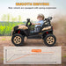 2 Seater Kids Electric UTV with Suspension System in Khaki 24V - Little and Giant Explorers AIYAPLAY