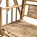 Close-up of a bamboo 2-seater swing bench with weather-resistant construction