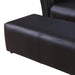 2 Seater Toddler Sofa with Footstool in Black - Little and Giant Explorers HOMCOM