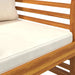 2 Sofa Chairs with Cream White Cushions in Solid Wood Acacia - Little and Giant Explorers vidaXL