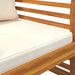 2 Sofa Chairs with Cream White Cushions in Solid Wood Acacia - Little and Giant Explorers vidaXL