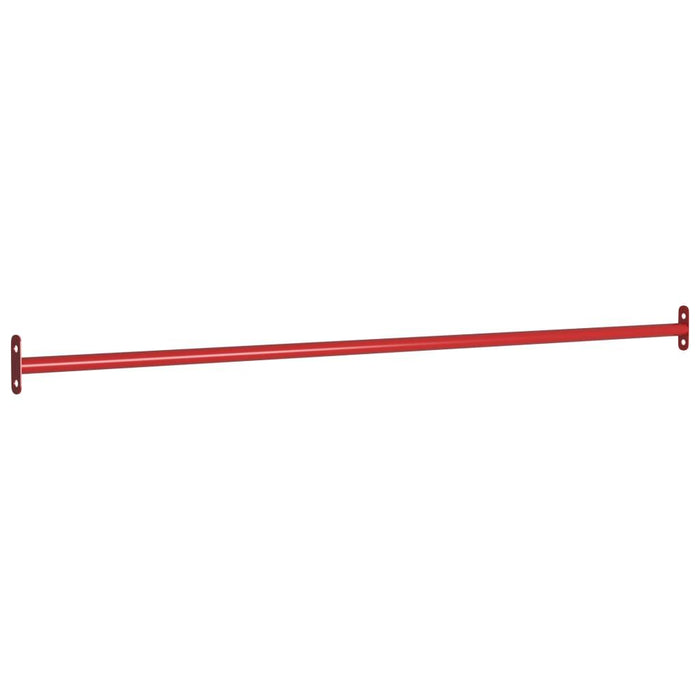 2 Steel Turning Bars in Red 125cm - Little and Giant Explorers vidaXL