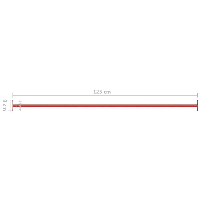 2 Steel Turning Bars in Red 125cm - Little and Giant Explorers vidaXL