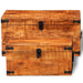 2 Storage Chest Set in Rough Mango Wood - Little and Giant Explorers vidaXL