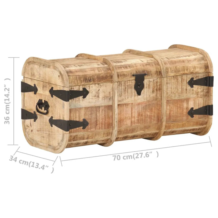 2 Storage Chests in Solid Mango Wood - Little and Giant Explorers vidaXL