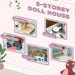 2 Storey Dolls House with 13 Pieces of Furniture and Balcony - Little and Giant Explorers AIYAPLAY