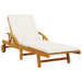 2 Sun Loungers with Cushions in Solid Wood Acacia (200 x 68 x 83cm) - Little and Giant Explorers vidaXL