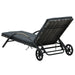 2 Sun Loungers with Table in Anthracite and Poly Rattan - Little and Giant Explorers vidaXL