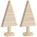 2 Wooden Christmas Trees for Decoration in Solid Wood Pine - Little and Giant Explorers vidaXL