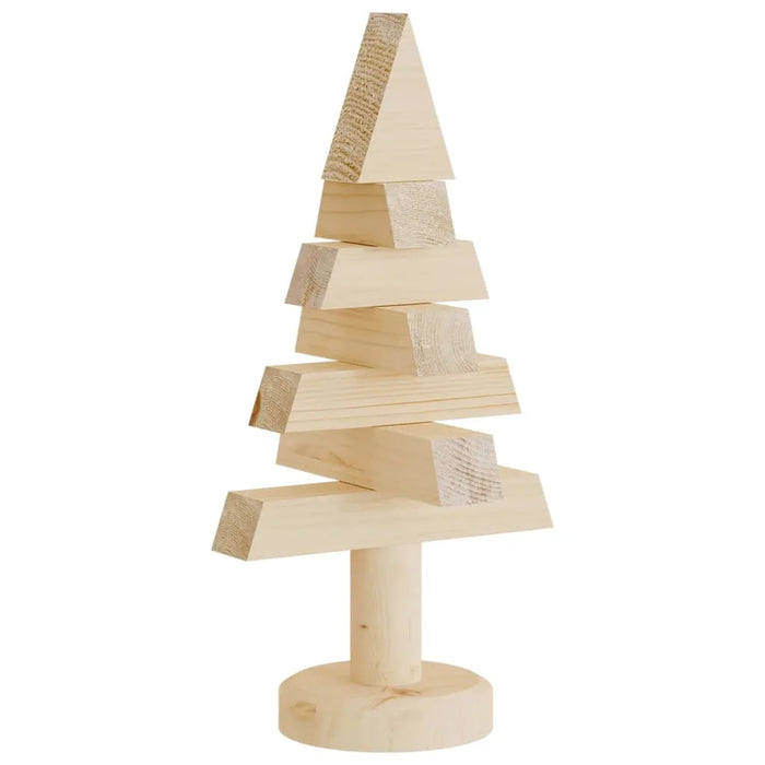 2 Wooden Christmas Trees for Decoration in Solid Wood Pine - Little and Giant Explorers vidaXL