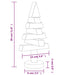 2 Wooden Christmas Trees for Decoration in Solid Wood Pine - Little and Giant Explorers vidaXL