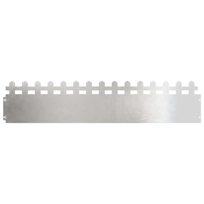 20-Piece Metal Lawn Edging - Modern Silver Design | Stainless Steel Garden Border Set VIDAXL - Little and Giant Explorers