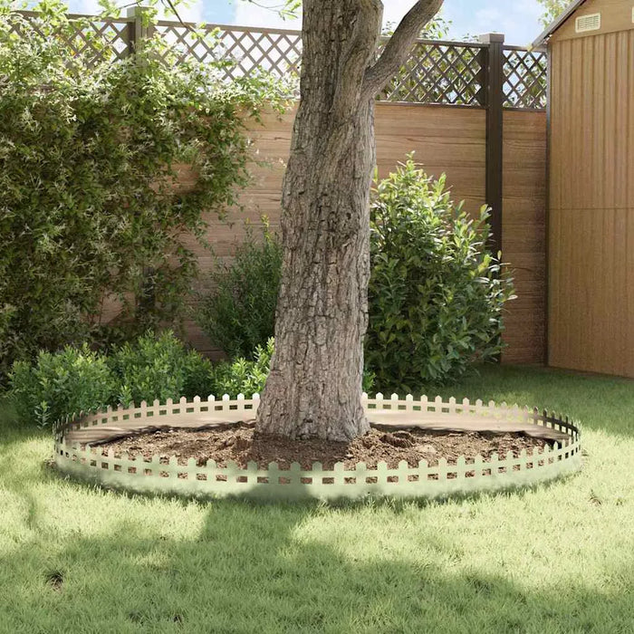 20-Piece Metal Lawn Edging - Modern Silver Design | Stainless Steel Garden Border Set VIDAXL - Little and Giant Explorers