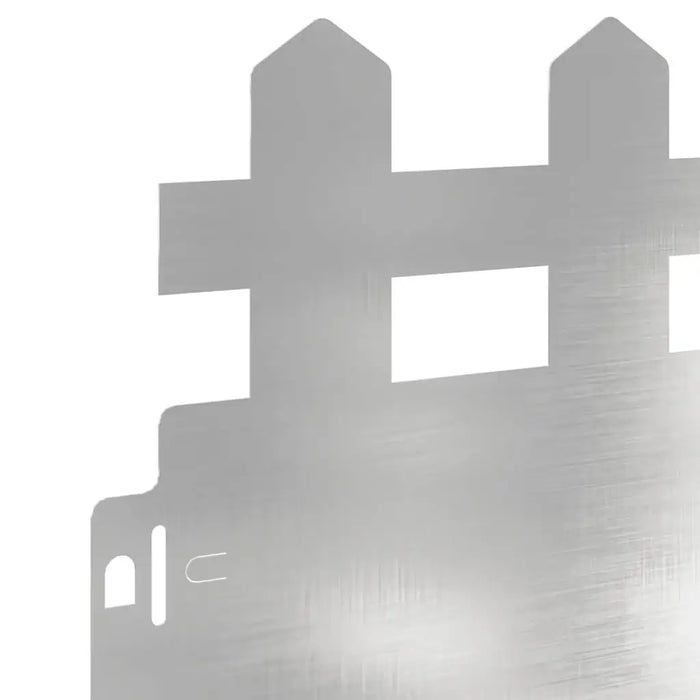 20-Piece Metal Lawn Edging - Modern Silver Design | Stainless Steel Garden Border Set VIDAXL - Little and Giant Explorers