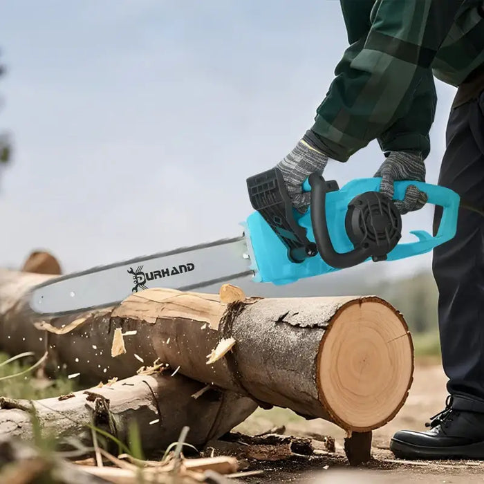 2000W Electric Chainsaw – Blue 40.5cm Cutting Bar | 13 m/s Chain Speed DURHAND - Little and Giant Explorers DURHAND