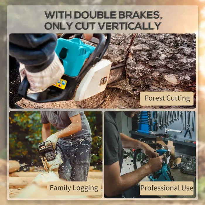 2000W Electric Chainsaw – Blue 40.5cm Cutting Bar | 13 m/s Chain Speed DURHAND - Little and Giant Explorers DURHAND