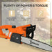 2000W Electric Chainsaw – Orange | 40.5cm Blade - Double Brake System DURHAND - Little and Giant Explorers DURHAND