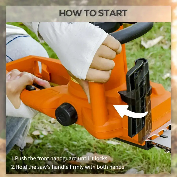 2000W Electric Chainsaw – Orange | 40.5cm Blade - Double Brake System DURHAND - Little and Giant Explorers DURHAND