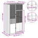 200cm Galvanised Steel Bird Aviary | Outdoor Bird Cage - Lockable Door and Welded Fence VIDAXL - Little and Giant Explorers vidaXL