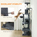 202cm Vertical Cat Tree – Dark Grey | Cat Houses, Hammocks and Perches PAWHUT - Little and Giant Explorers PawHut