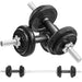 20kg Adjustable Dumbbell and Barbell Set | 2-in-1 Steel Weight Training Kit with Spinlocks SPORTNOW - Little and Giant Explorers SPORTNOW
