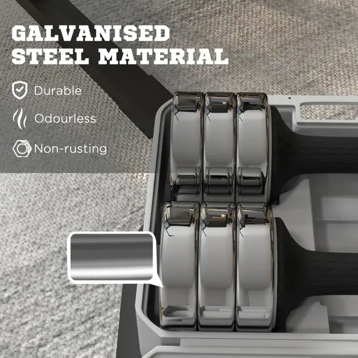 20kg Adjustable Dumbbell Set with Storage Box | Pair of Hand Weights SPORTNOW - Little and Giant Explorers SPORTNOW