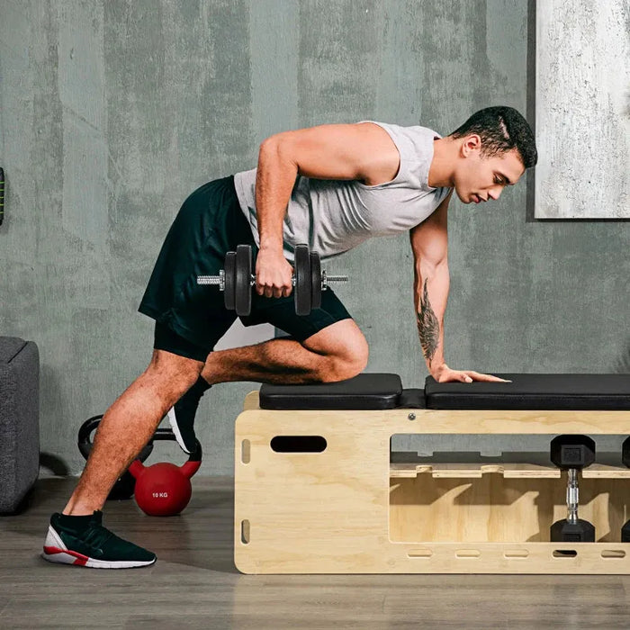 20kg Complete Dumbbell Set | Adjustable Weights - Home Gym HOMCOM - Little and Giant Explorers HOMCOM